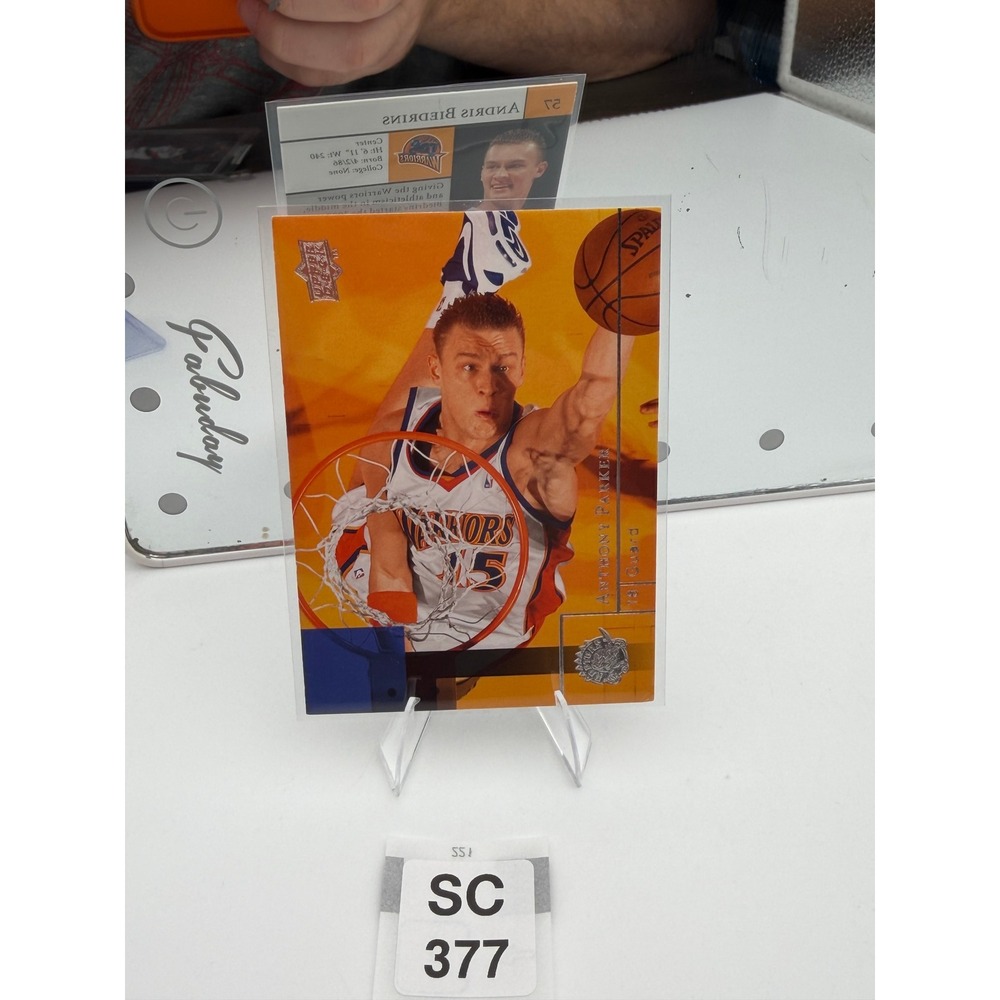 2009-10 Upper Deck Basketball Error Card Anthony Parker Andris Biedrins #57